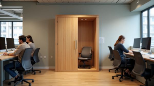 Optimiser la concentration avec des cabines d'isolation pour espaces collaboratifs